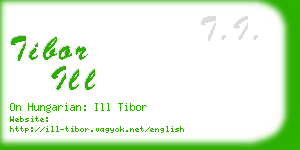 tibor ill business card